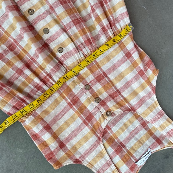 URBAN OUTFITTERS Liz Plaid Button Front Midi Dress - Picture 8 of 10